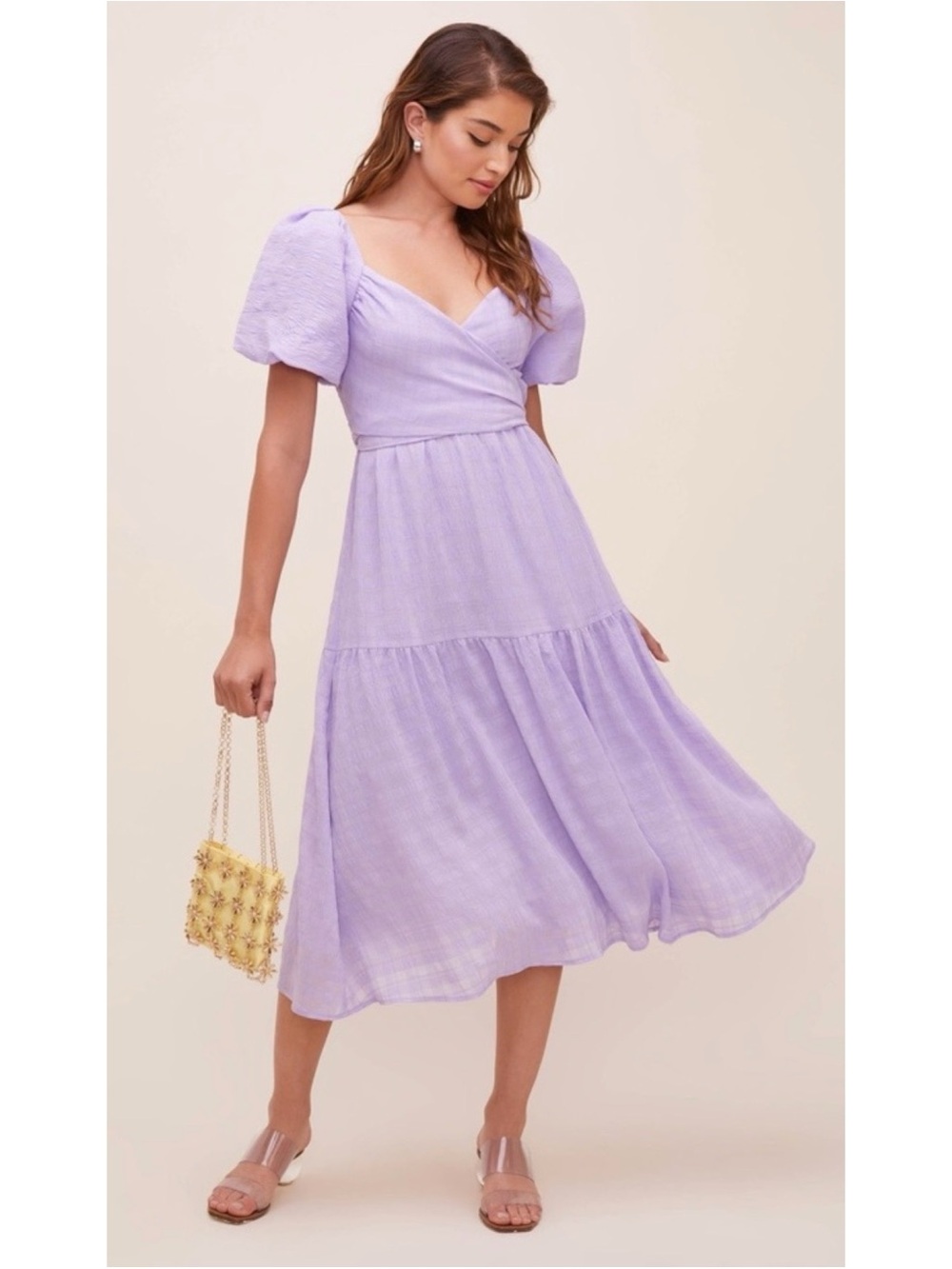 ASTR Purple Sonnet Dress Size Small